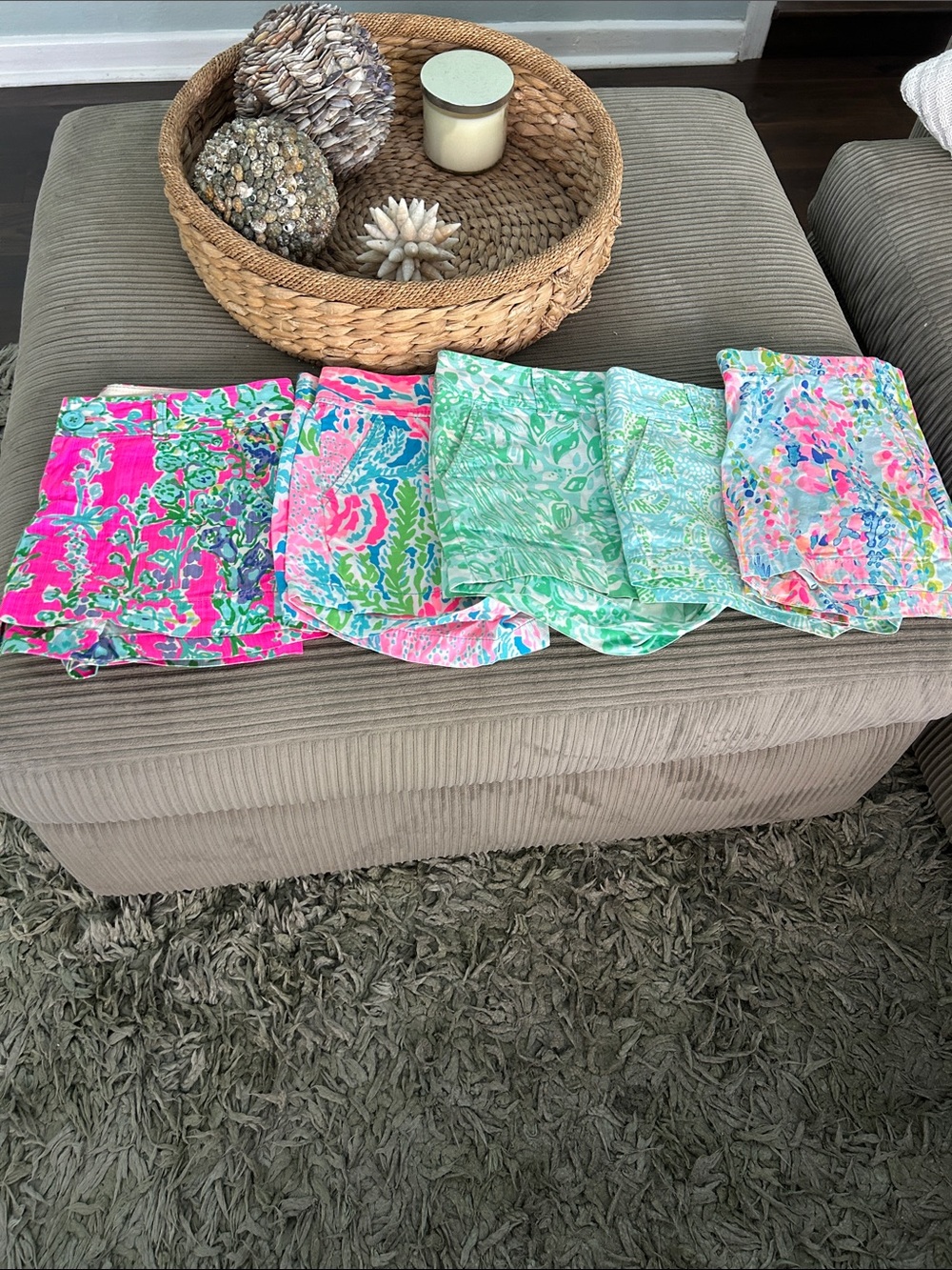 Lilly Pulitzer Women's Multicolor Floral Print Shorts - Pink, Green, Blue